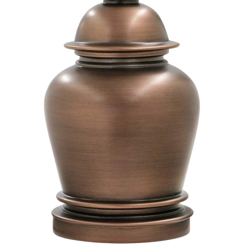 Image 3 Stiffel Hanna 16" High Antique Old Bronze Mini Accent Table Lamp more views