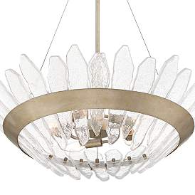 Image5 of Stiffel Hartford 29" Wide Gray Iron and Glass Modern Pendant Light more views