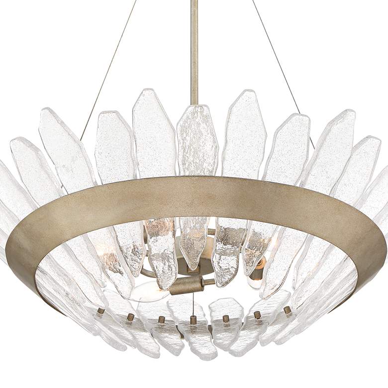 Image 5 Stiffel Hartford 29" Wide Gray Iron and Glass Modern Pendant Light more views