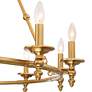 Watch A Video About the Stiffel Hartley Warm Antique Gold 6 Light Ring Chandelier