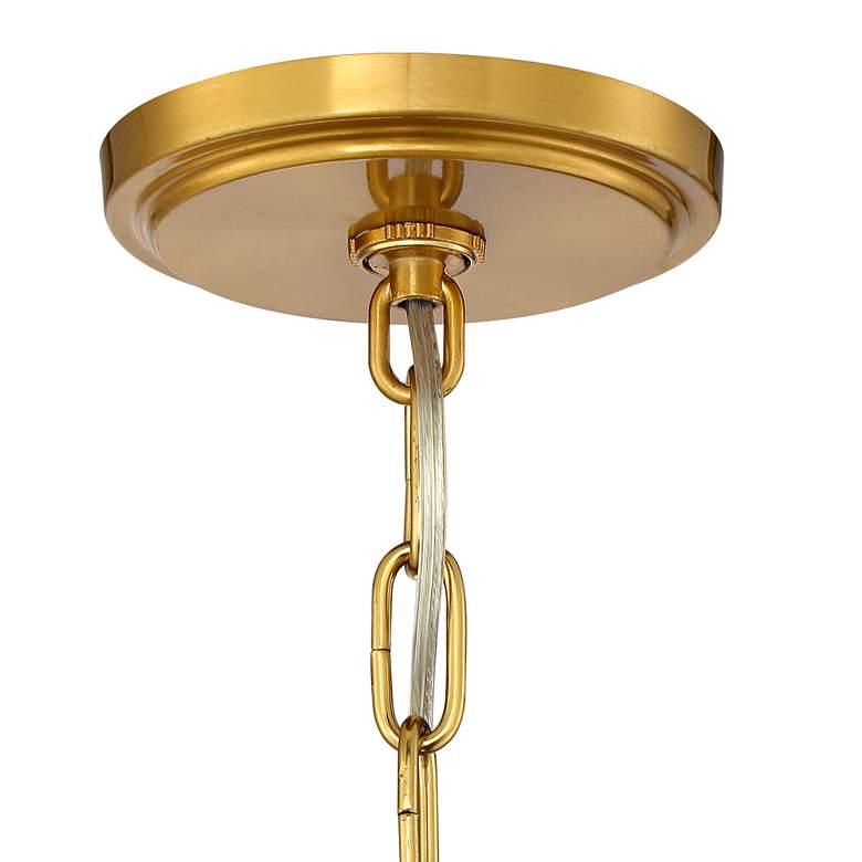 Image 6 Stiffel Hartley 28" Wide Warm Antique Gold 6-Light Ring Chandelier more views