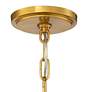 Watch A Video About the Stiffel Hartley Warm Antique Gold 6 Light Ring Chandelier