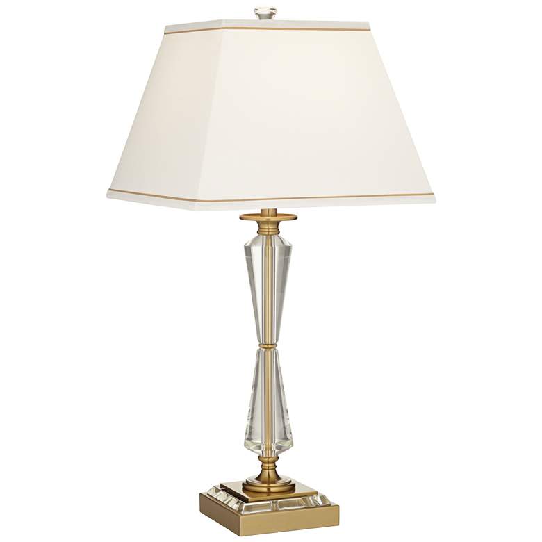 Image 2 Stiffel Heath 31 5/8" Luxe Gold and Crystal USB Table Lamp