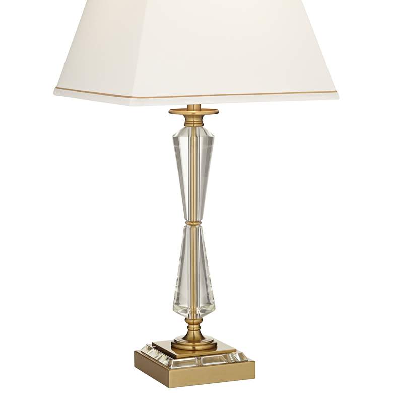 Image 6 Stiffel Heath 31 5/8" Luxe Gold and Crystal USB Table Lamp more views
