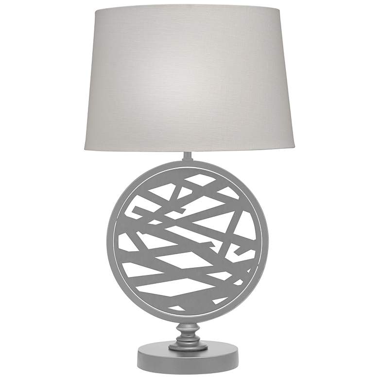 Image 2 Stiffel Holt 29" High Silver Powder Coat Zinc Table Lamp