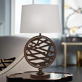 Image1 of Stiffel Holt Oxidized Bronze Zinc Table Lamp
