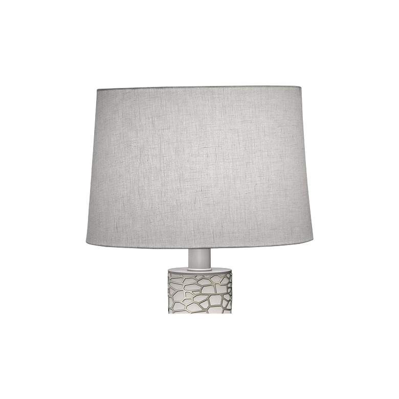 Image 2 Stiffel Honeycomb 29" Laser Cut Silver Night Light Table Lamp more views