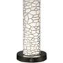 Stiffel Honeycomb 29" Laser Cut Silver Night Light Table Lamp