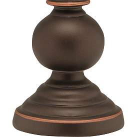 Image3 of Stiffel Irene 7" High Oxidized Bronze Candle Accent Table Lamp more views
