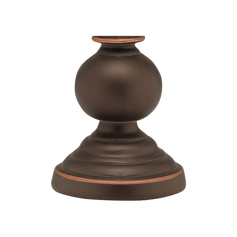Image 3 Stiffel Irene 7" High Oxidized Bronze Candle Accent Table Lamp more views