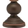 Stiffel Irene 7" High Oxidized Bronze Candle Accent Table Lamp