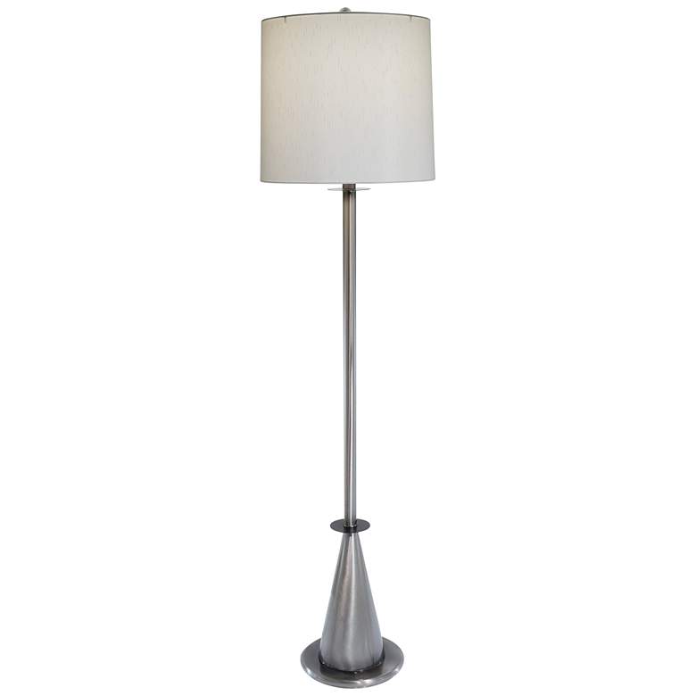 Image 1 Stiffel Isabelle 64" High Antique Nickel Metal Floor Lamp