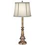 Stiffel Ivory Shadow 25" Antique Brass Finish Traditional Table Lamp