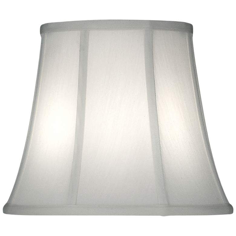 Image 1 Stiffel Ivory Shadow Bell Lamp Shade 8x12x10 (Spider)