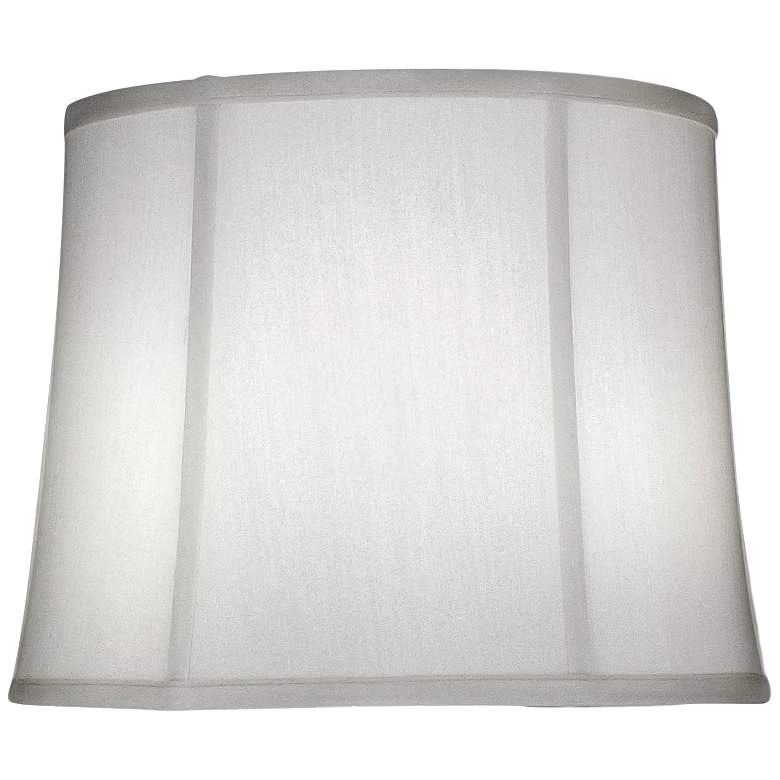 Image 1 Stiffel Ivory Shadow Deep Drum Lamp Shade 13x15x12 (Spider)