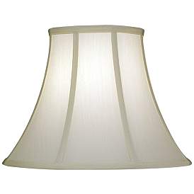 Image1 of Stiffel Ivory Shadow Softback Bell Lamp Shade 8x16x12 (Spider)