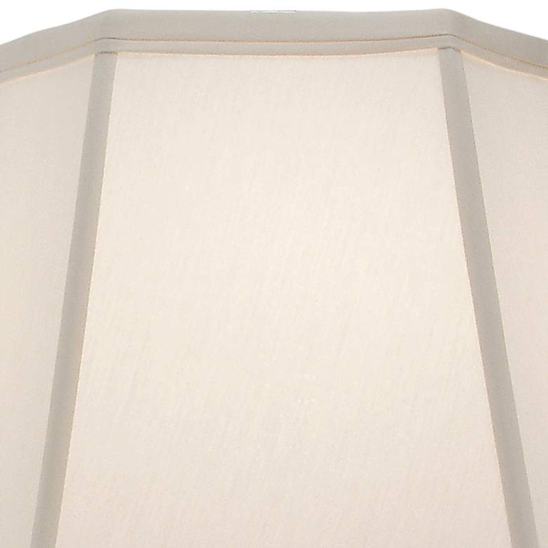 Image 2 Stiffel Ivory Shadow Tapered Hexagon Shade 9x14x12 (Spider) more views