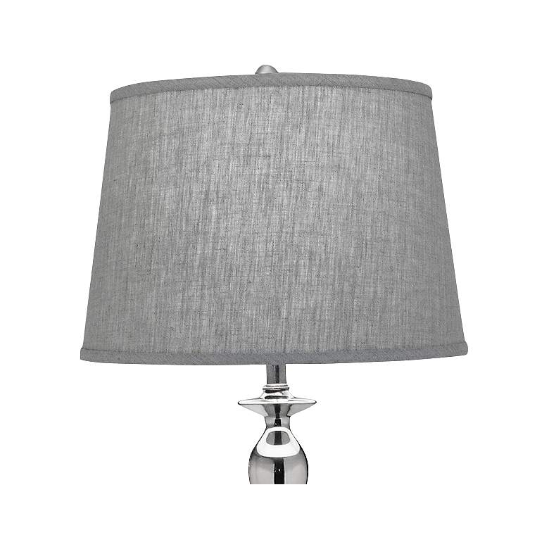 Image 2 Stiffel Juliana 64 inch High Gray and Satin Nickel Metal Floor Lamp more views