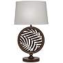 2_Stiffel Keithia 29" Leaf Pattern Oxidized Bronze Zinc Table Lamp