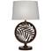 Stiffel Keithia 29" Leaf Pattern Oxidized Bronze Zinc Table Lamp