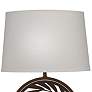 3_Stiffel Keithia 29" Leaf Pattern Oxidized Bronze Zinc Table Lamp more views