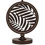 4_Stiffel Keithia 29" Leaf Pattern Oxidized Bronze Zinc Table Lamp more views