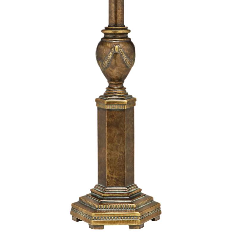 Image 2 Stiffel Larsen 32" High Amber Tortoise Shell Buffet Table Lamp more views