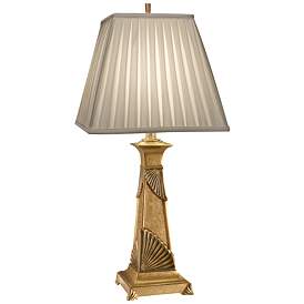 Image1 of Stiffel Le Roux French Gold Metal Table Lamp