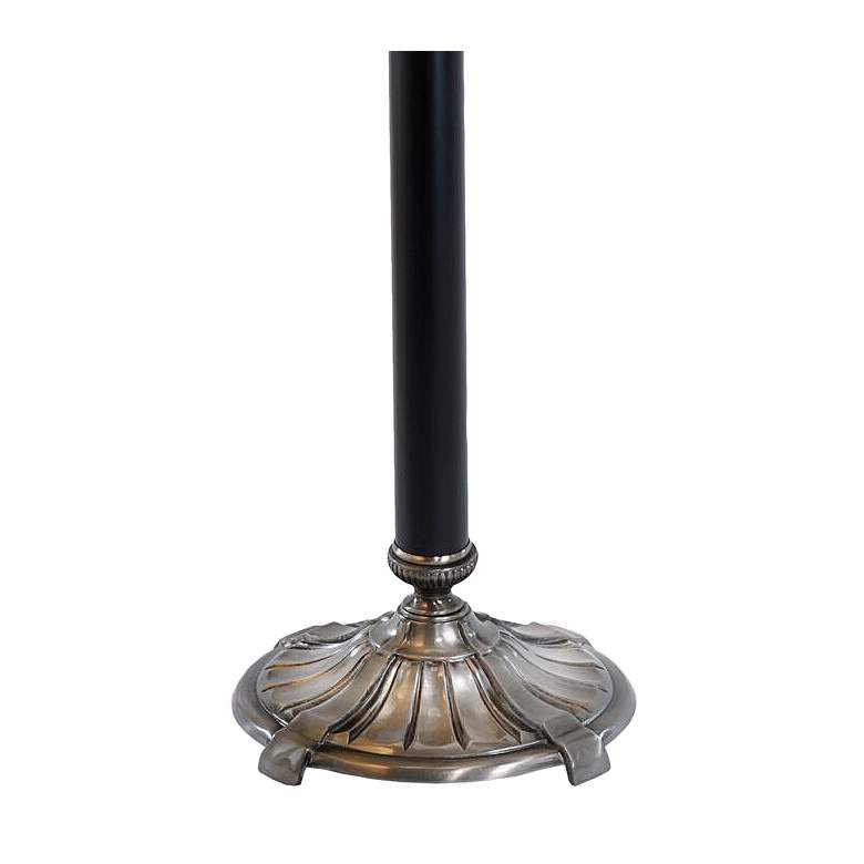 Image 4 Stiffel Leighton 62" Antique Nickel Matte Black Metal Floor Lamp more views