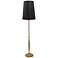 Stiffel Lexington 66" High Modern Black and Brass Floor Lamp