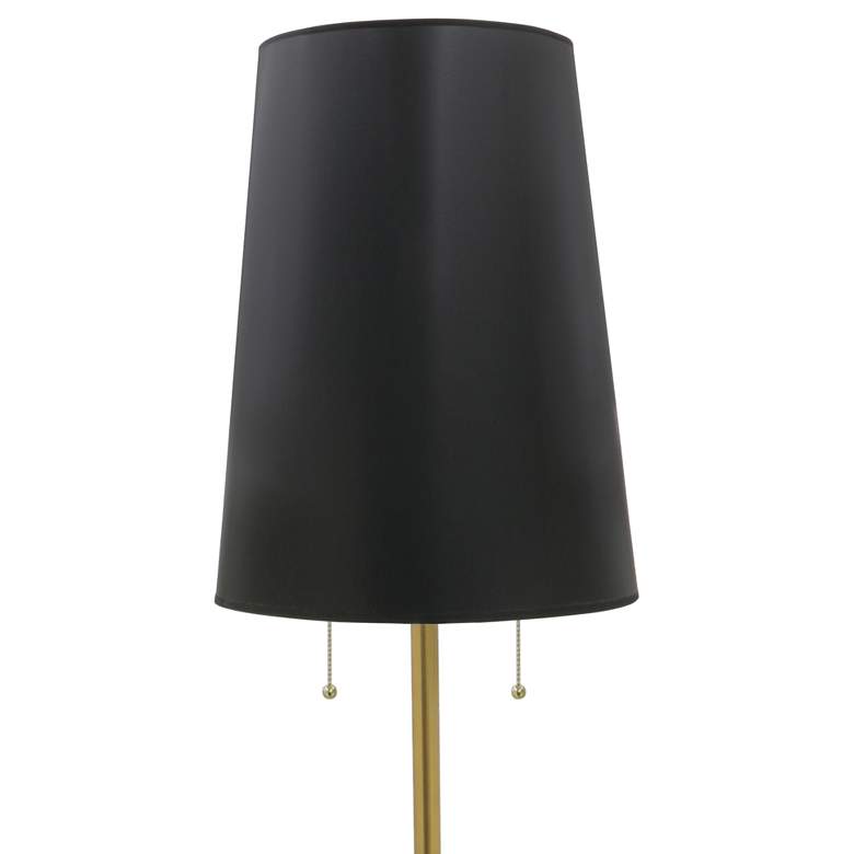 Image 3 Stiffel Lexington 66" High Modern Black and Brass Floor Lamp more views