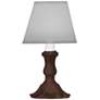 1_Stiffel Lilly Pad 10" High Rust Finish Accent Candelabra Table Lamp