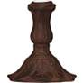 3_Stiffel Lilly Pad 10" High Rust Finish Accent Candelabra Table Lamp more views