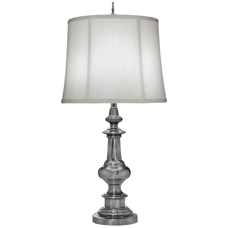 Image 1 Stiffel Lorene 33 inch Traditional Antique Nickel Metal Table Lamp