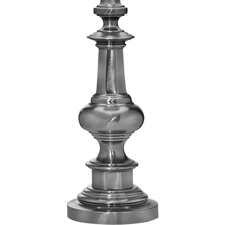 Image 3 Stiffel Lorene 33" Traditional Antique Nickel Metal Table Lamp more views