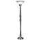 Stiffel Madeleine Pewter Metal Torchiere Floor Lamp