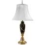 1_Stiffel Malin 31" Brass and Black Marble Traditional Table Lamp