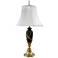 Stiffel Malin 31" Brass and Black Marble Traditional Table Lamp