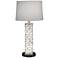 Stiffel Marlin 29" High Powder-Coated Silver Zinc Table Lamp