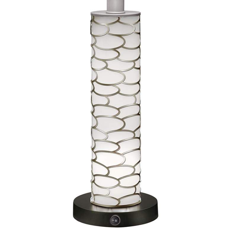Image 4 Stiffel Marlin 29" High Powder-Coated Silver Zinc Table Lamp more views