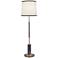 Stiffel Medio 63" High Matte Black and Polished Gold Metal Floor Lamp