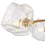 Thumbnail4 of Stiffel Melvan 36 1/2" Wide Golden Bronze Ice Glass 12-Light Pendant more views