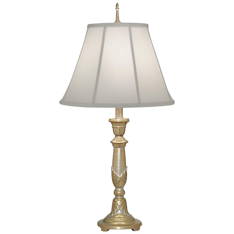 Image 1 Stiffel Milano 29" High Traditional Silver Metal Table Lamp