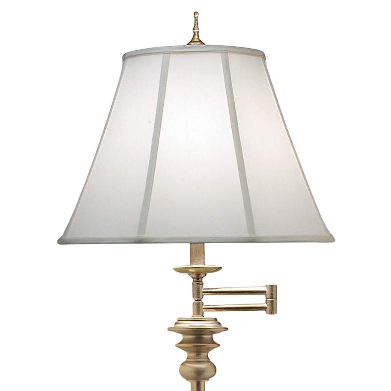 Image 3 Stiffel Milano 67" Traditional Silver Swing Arm Floor Lamp more views