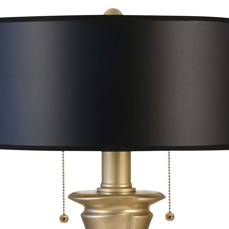 Image 3 Stiffel Mirna Oculux 26 inch High Black Opaque Shade Bronze Table Lamp more views