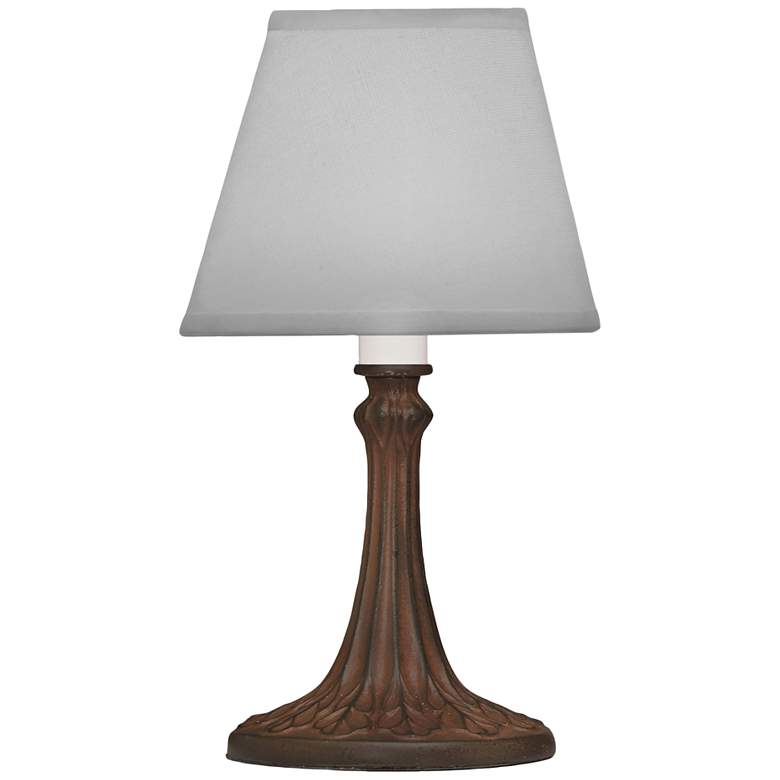 Image 1 Stiffel Mission Tree 10" Rust Brown Accent Table Lamp