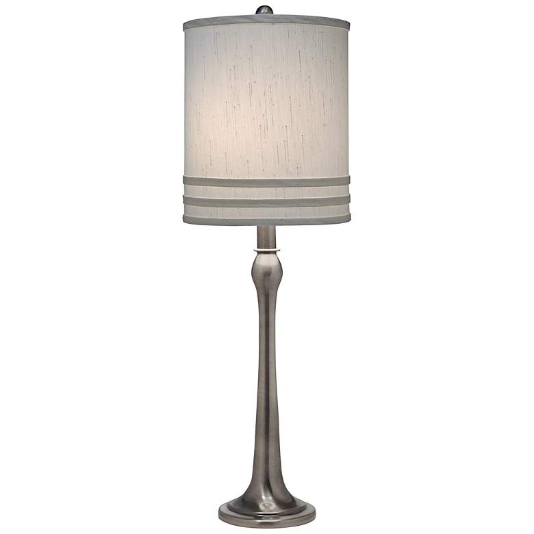 Image 1 Stiffel Modern Antique Nickel Table Lamp