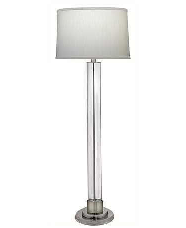 Stiffel Morris Satin Nickel and Clear Acrylic Floor Lamp