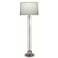 Stiffel Morris Satin Nickel and Clear Acrylic Floor Lamp