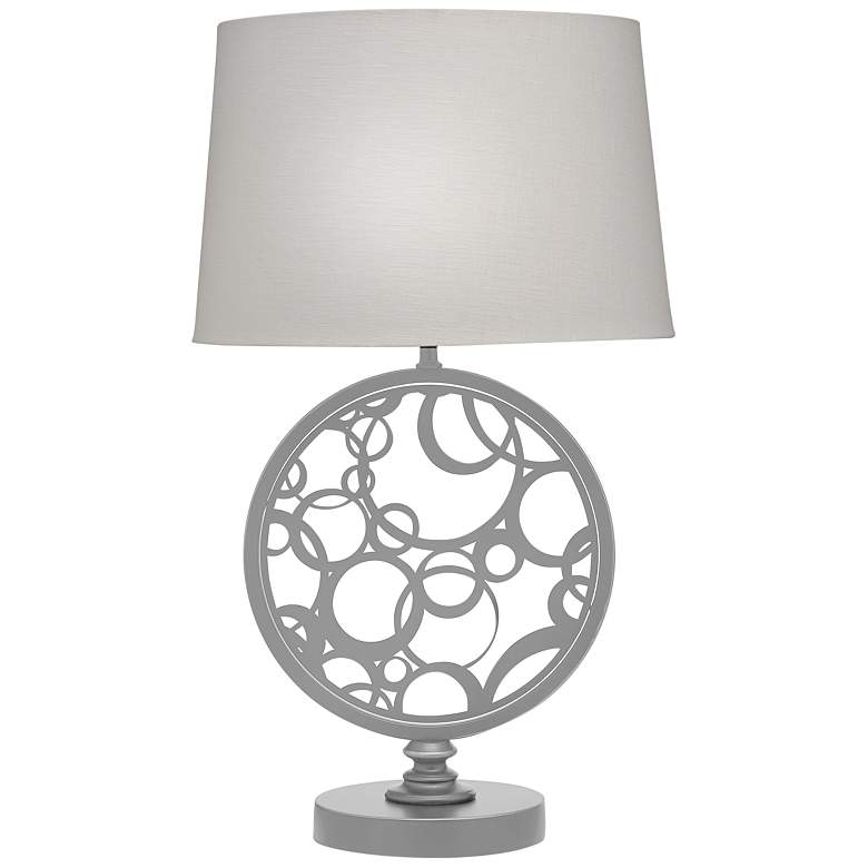 Image 2 Stiffel Myron 26" High Silver Powder Coat Zinc Table Lamp